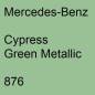 Preview: Mercedes-Benz, Cypress Green Metallic, 876.